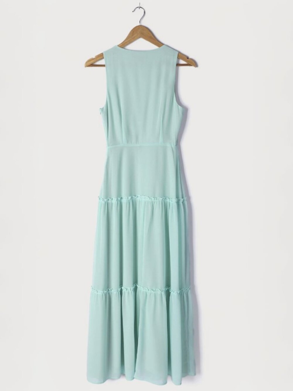NWT Lulus It's a Beautiful Day Mint Sleeveless Tiered Maxi Dress (size S) - Picture 5 of 10